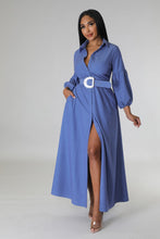 Load image into Gallery viewer, Denim Puff Dress