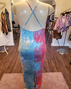 Tie Dye Maxi Dress (plus)